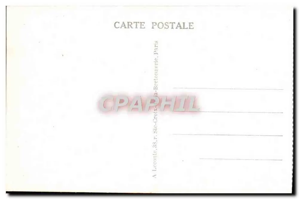 Versailles — O Castelo visto do Parque — Editor Lecointe, n°41 - Verso