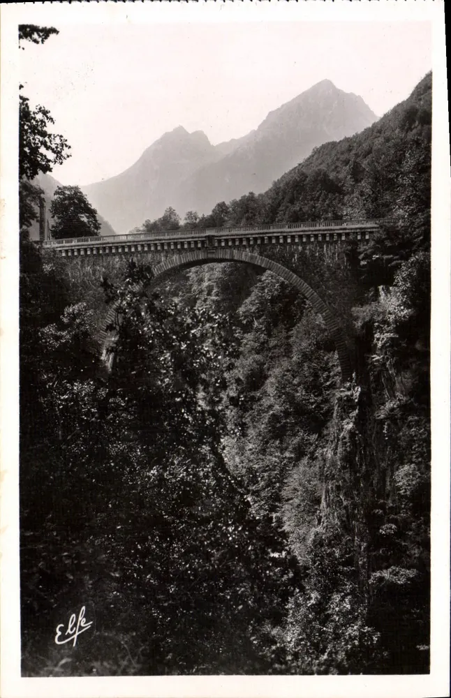 Ponte Napoléon — Saint-Sauveur (Hautes-Pyrénées) — Editora Bromure, n°32 - Frente