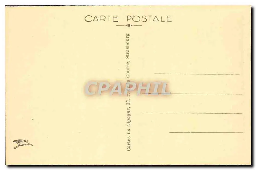 Strasbourg — Ponte do Reno — vista do ponte com trem — editor Cartes La Cigogne, n° 350 - Verso