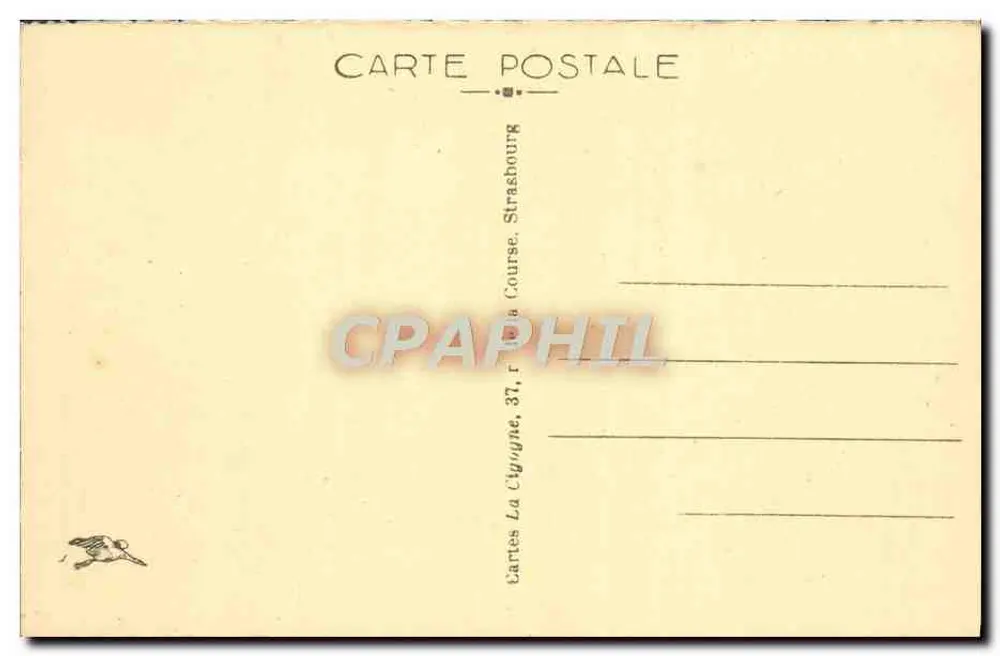 Strasbourg — Place Kléber — editor Cartes La Cigogne, n° 110 - Verso