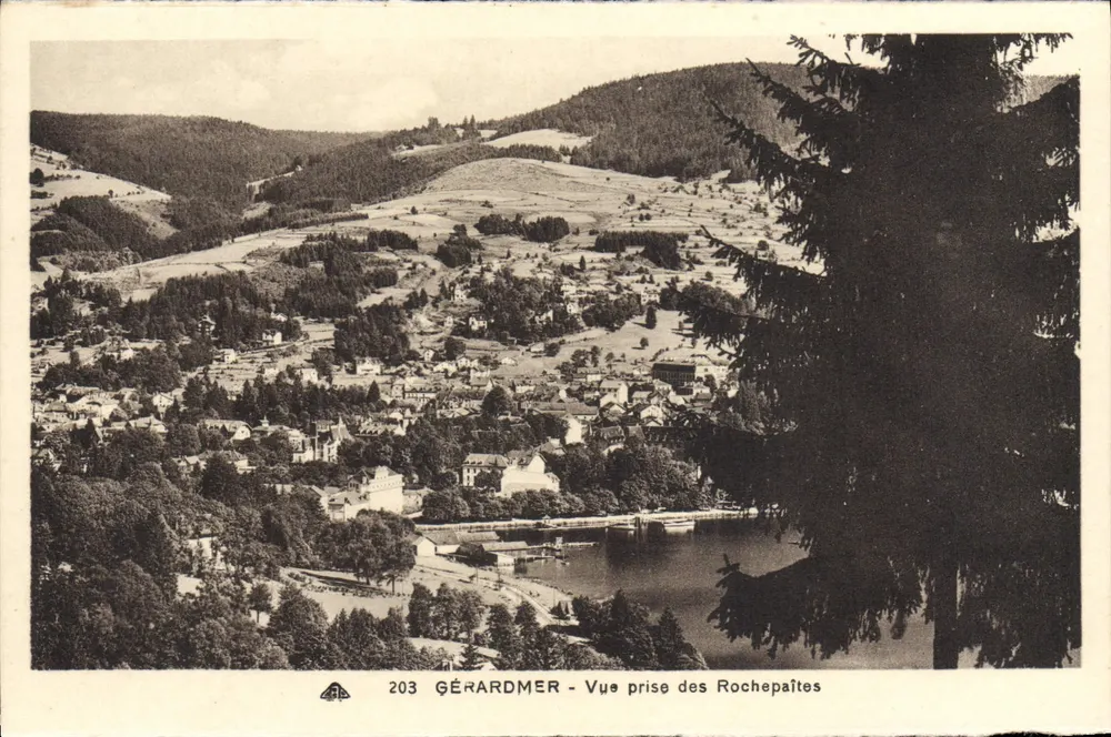 Gérardmer — Ansicht vom Rochepaîtes — C° des Arts Photom. Schiltigheim - Vorderseite