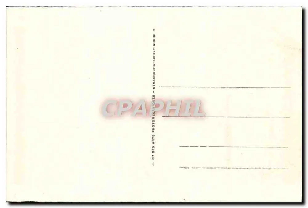 Gérardmer — Ansicht vom Rochepaîtes — C° des Arts Photom. Schiltigheim - Rückseite