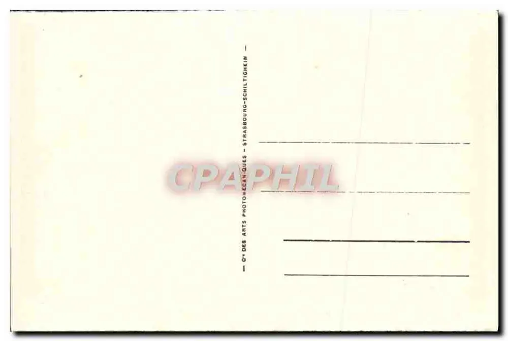 Gérardmer - A Roche du Diable — passagem rochosa com carros antigos — editor C° dos Arts Photo-Écans-Quies, Strasbourg - Verso