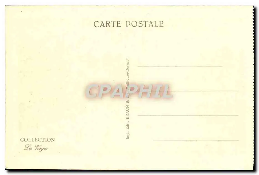 Epinal — Vista Geral — Coleção Les Huges - Verso
