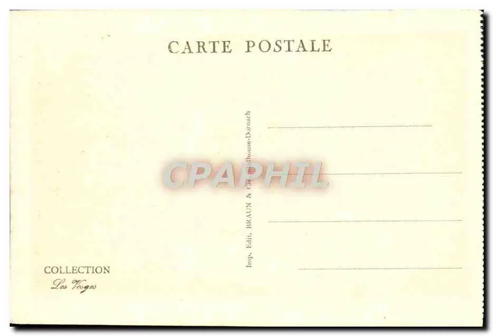 Epinal — Denkmal für die Toten und Eingang zum Cours — Verlag Braun & Cie, Nr. 2957 - Rückseite