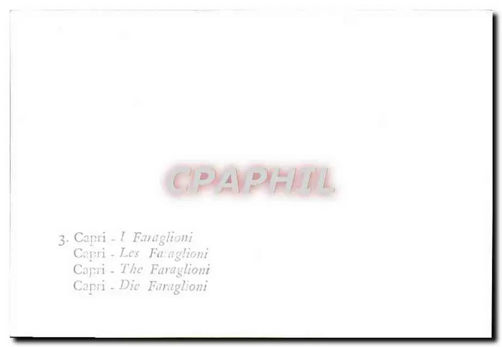 Capri - As Faraglioni — n°3 - Verso