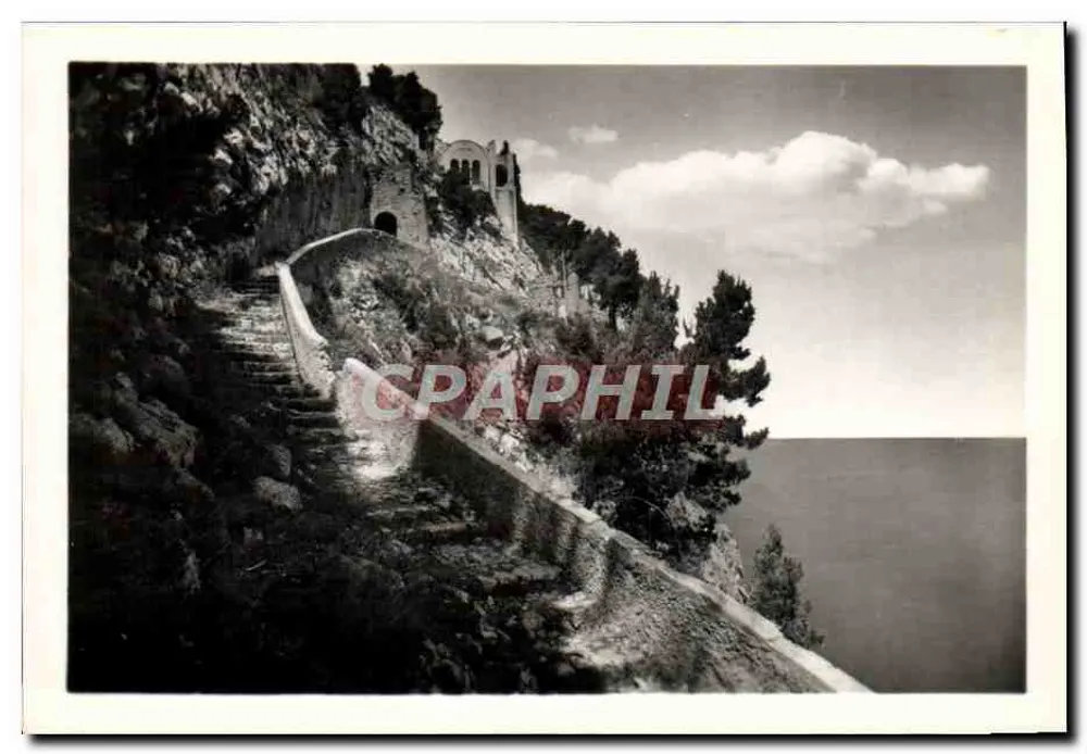 Capri - Villa S. Michele — Antiga estrada para Anacapri - Frente