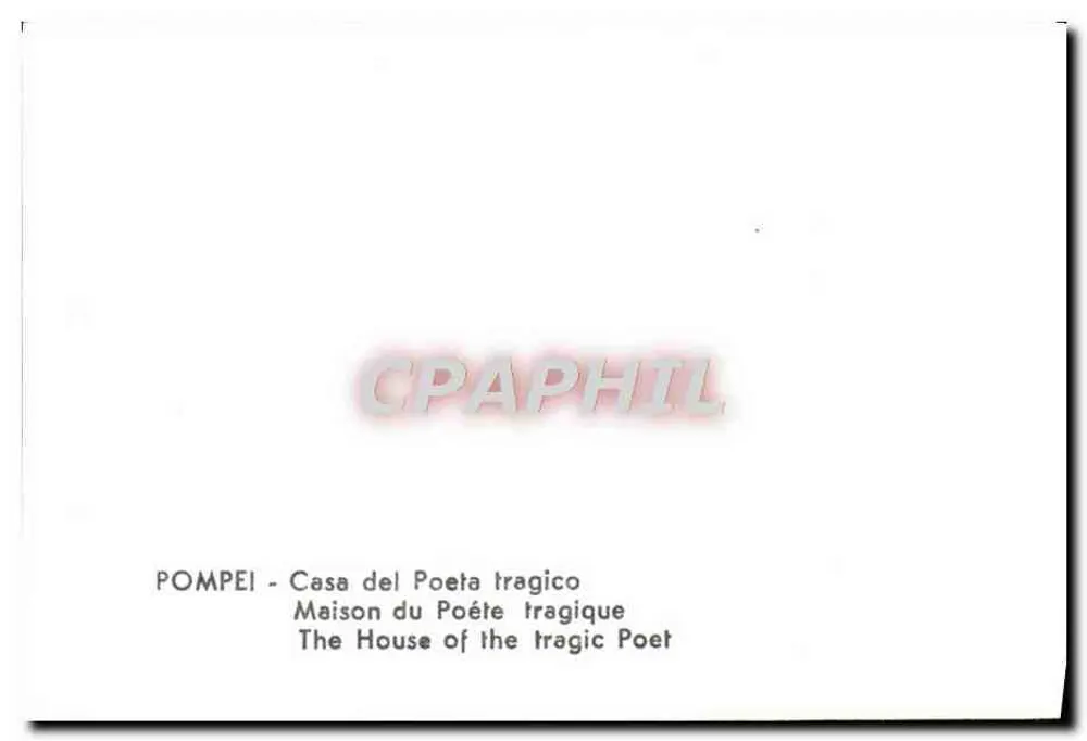 Pompéia - Casa do Poeta Trágico - Verso