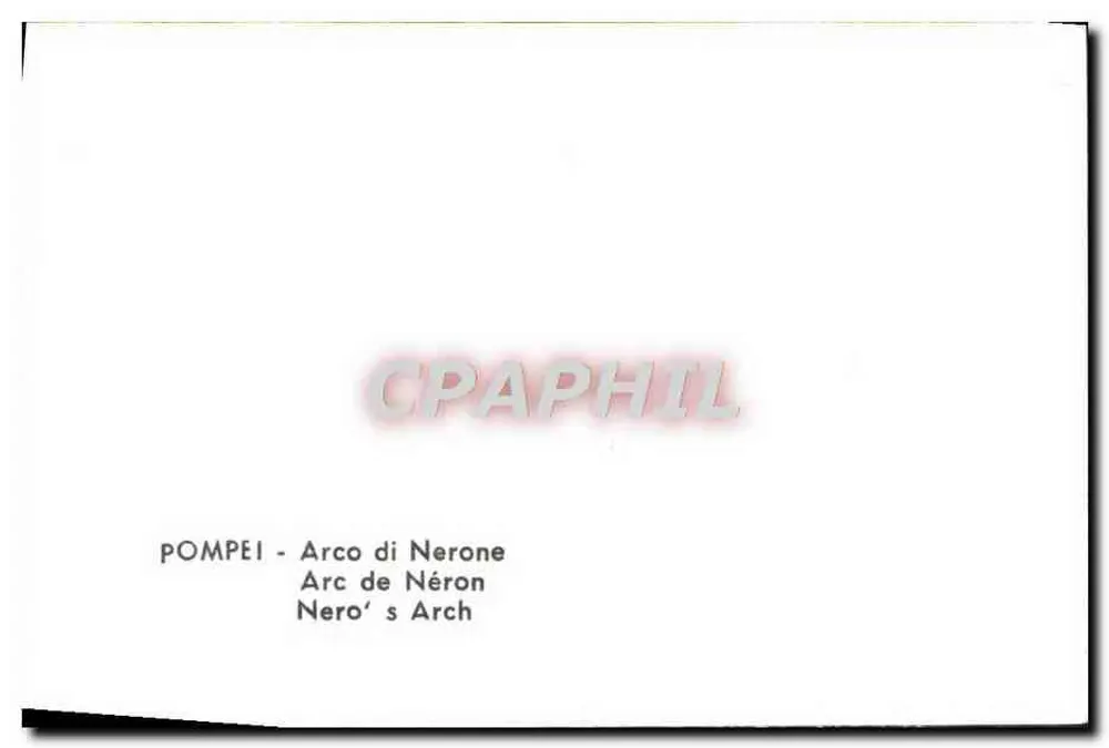 Pompéia — Arco de Nero - Verso