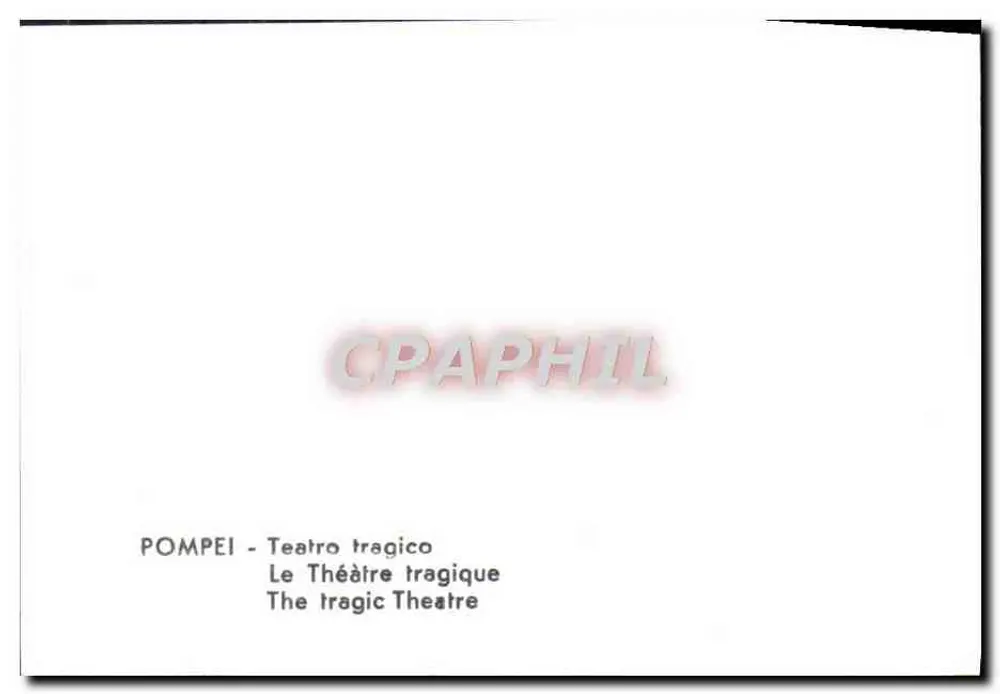 Pompei — Teatro Tragico - Verso
