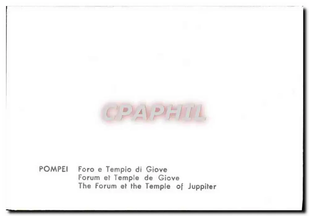 Pompei — Fórum e Templo de Júpiter - Verso