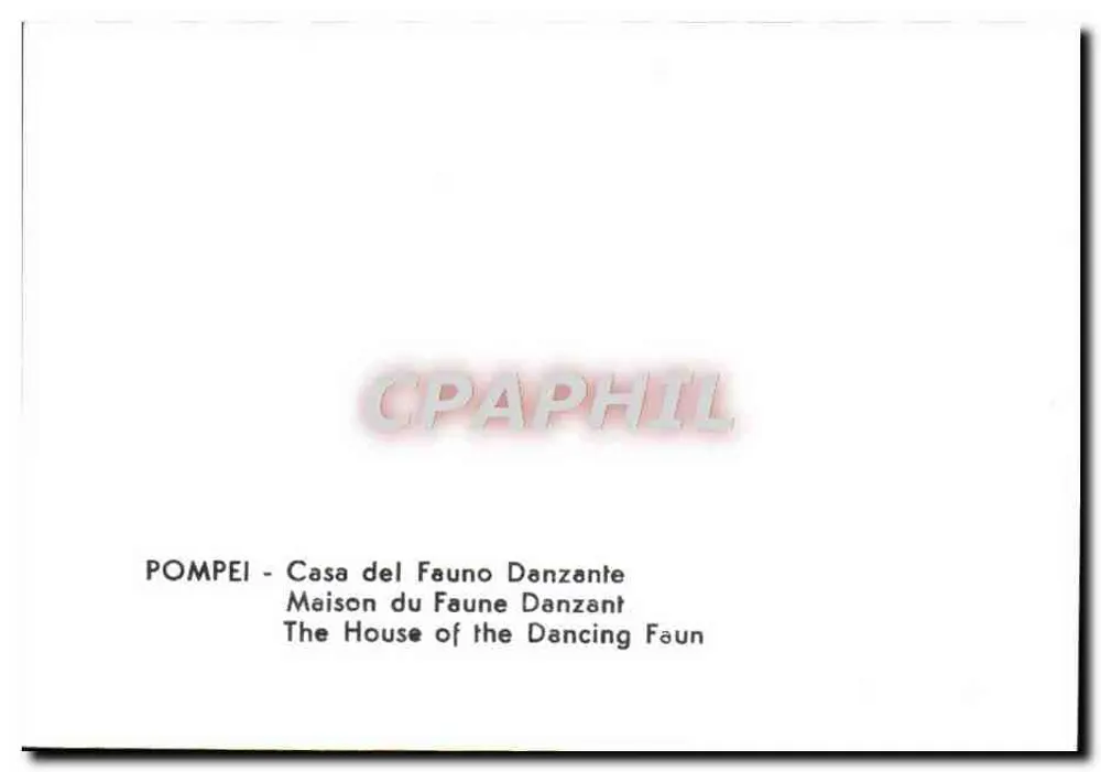 Pompei - Casa del Fauno Danzante — Casa do Fauno Dançante - Verso