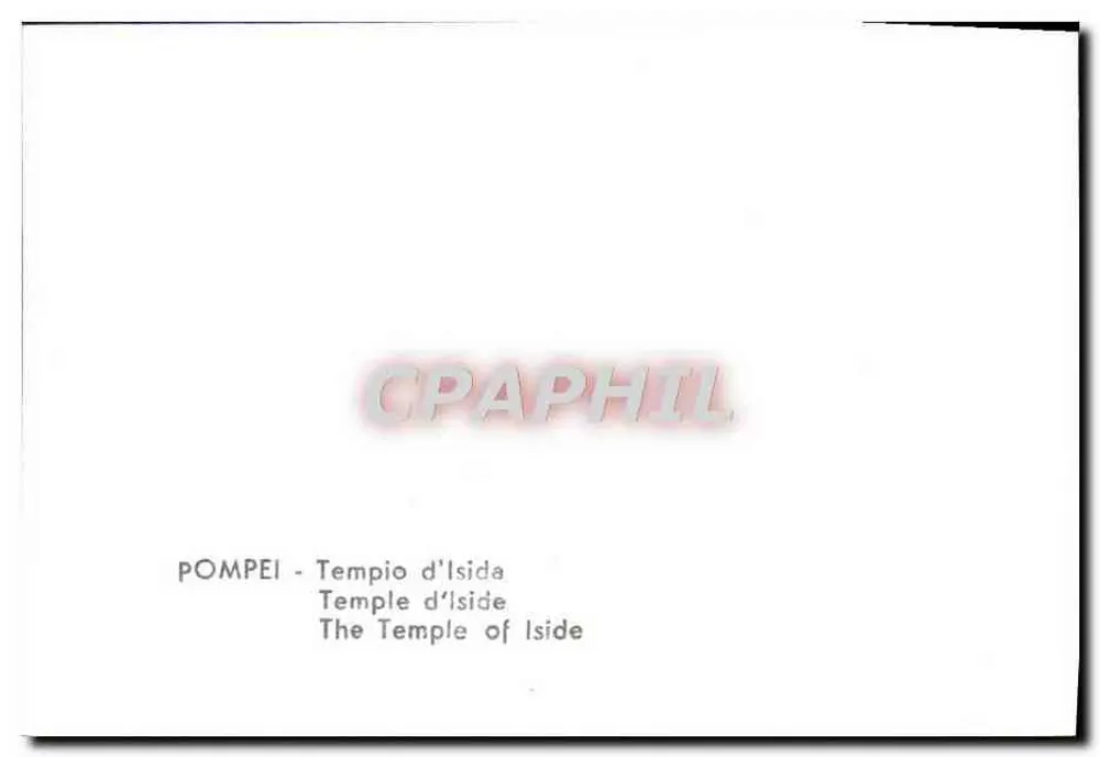 Pompeia - Templo de Iside - Verso