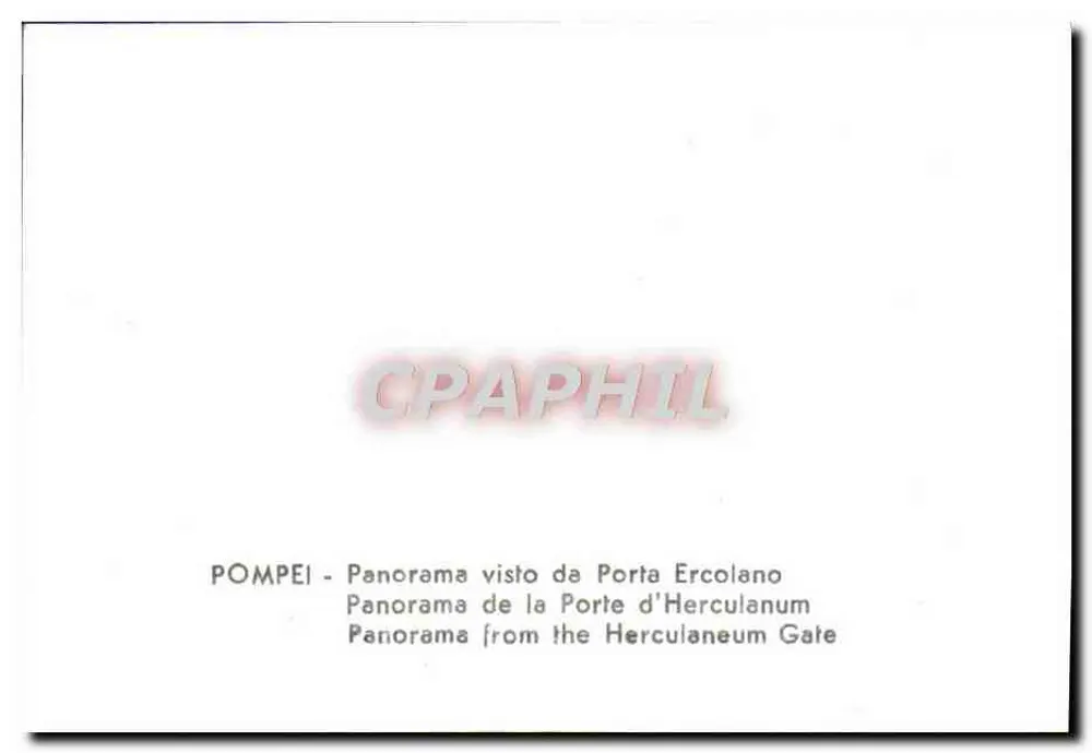 Pompéia — Panorama visto da Porta de Herculanum - Verso