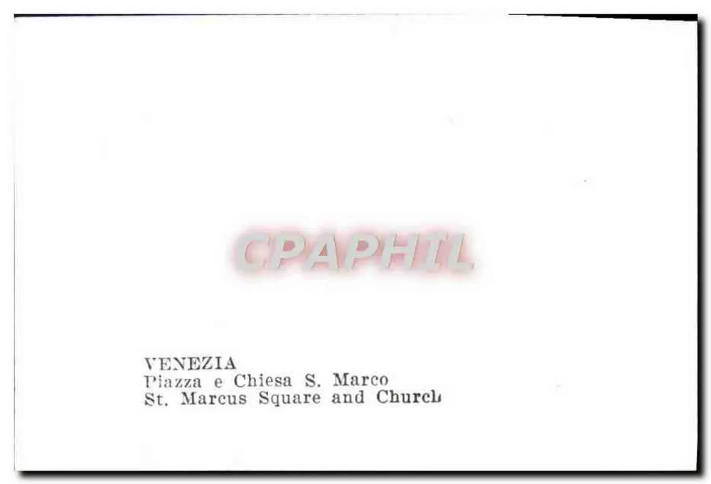 Veneza — Piazza San Marco e Basílica de São Marcos - Verso