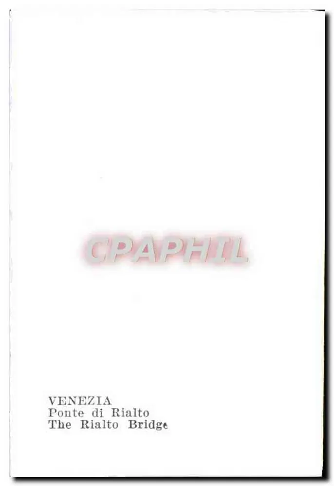 Veneza — Ponte de Rialto - Verso