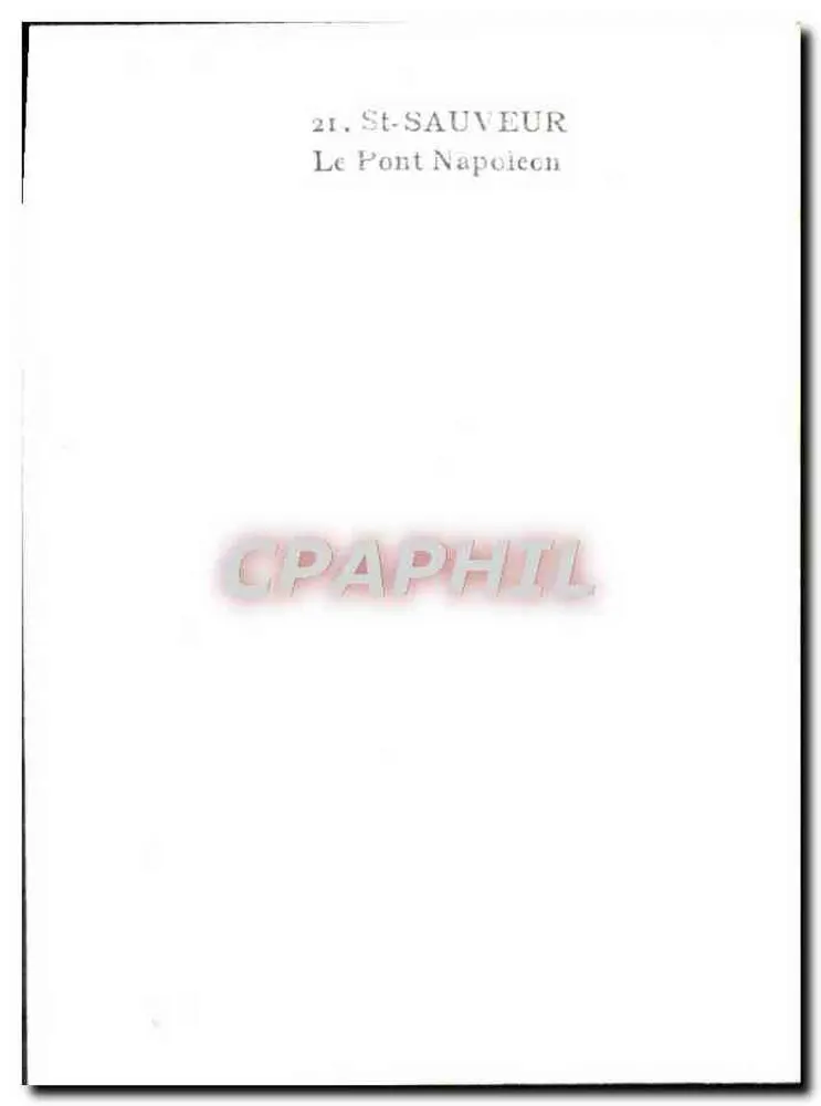 St-Sauveur — O Ponte Napoléon - Verso