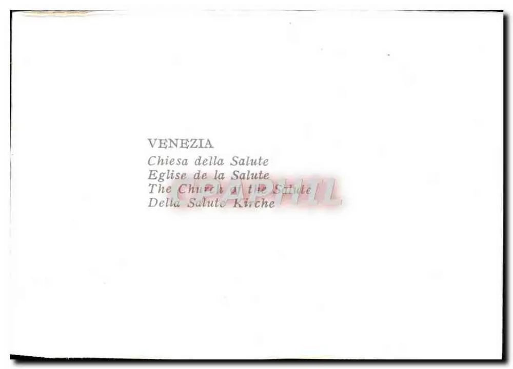 Veneza — Igreja da Salute — editor desconhecido - Verso