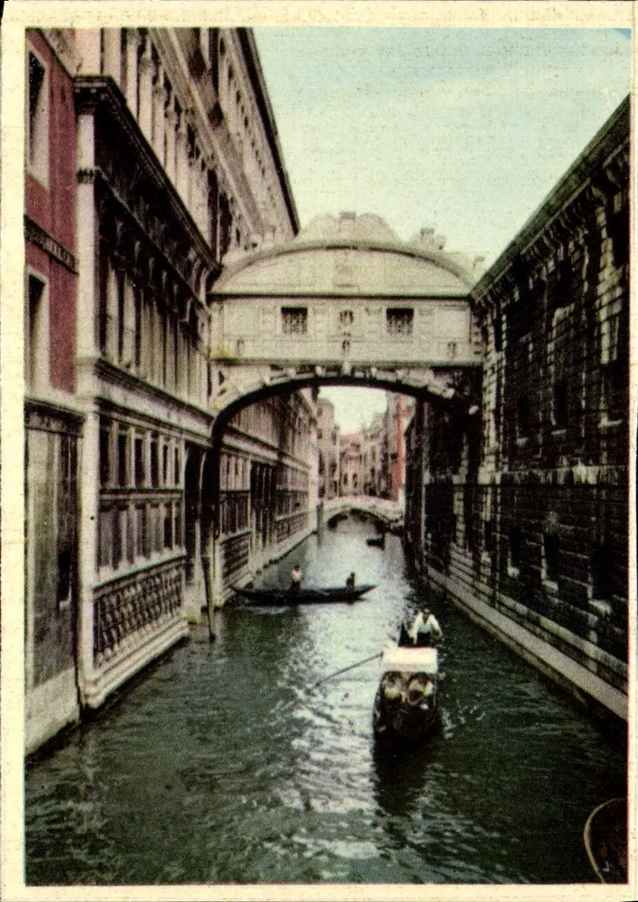 Veneza — O Ponte dos Suspiros — editor desconhecido, número de série não visível - Frente