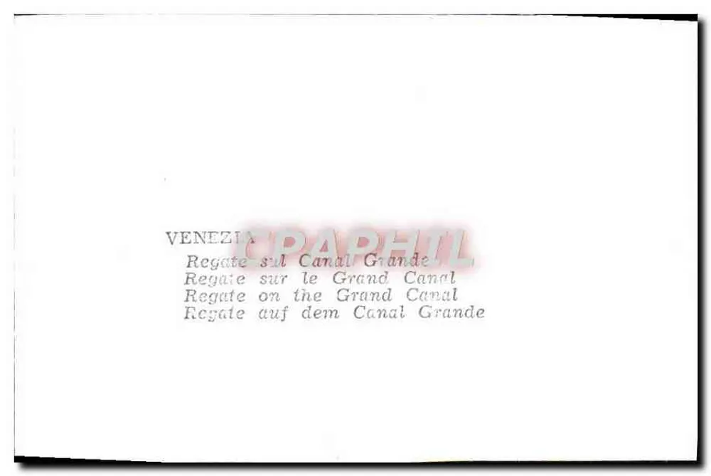 Veneza — Regata no Grand Canal — editor não visível - Verso