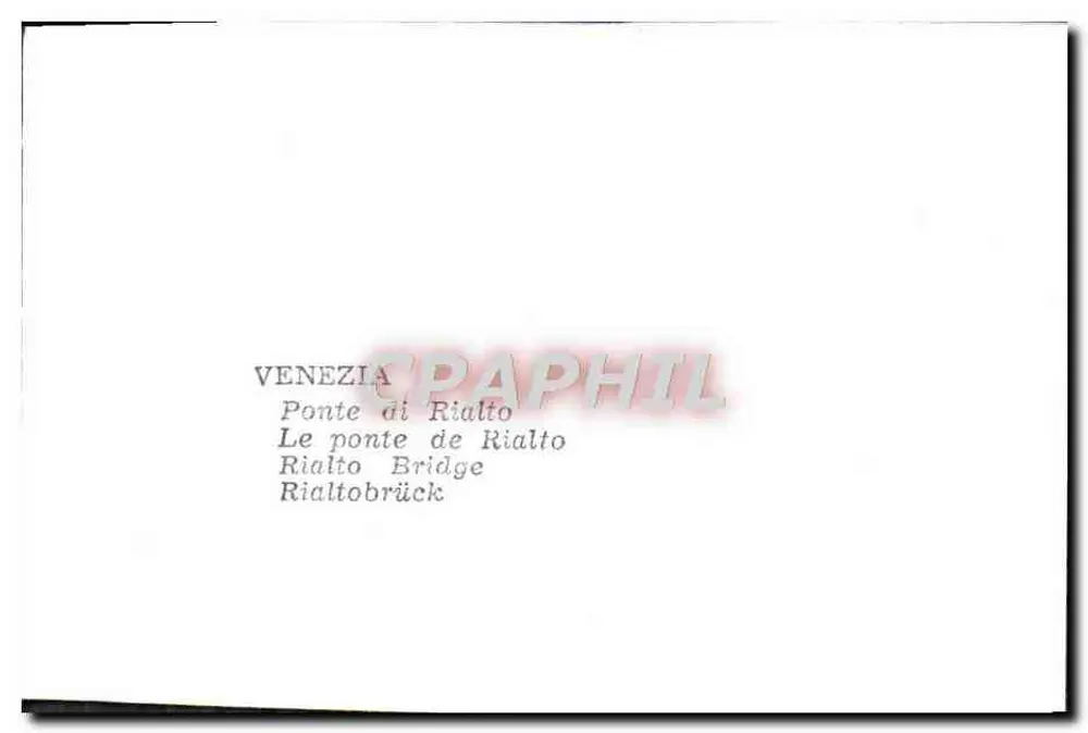 Veneza — Ponte di Rialto — editor desconhecido - Verso