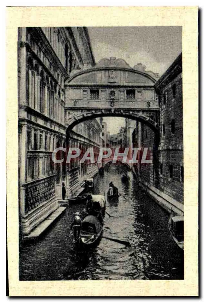 Veneza — Ponte dei Sospiri — editor desconhecido, número de série não visível - Frente
