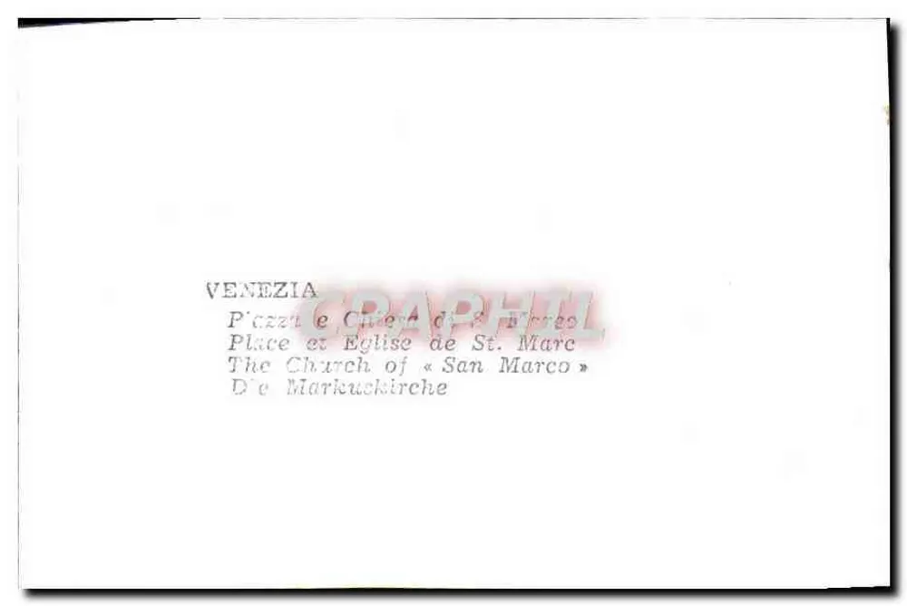 Veneza — Piazza e Igreja de São Marcos — Graphphil - Verso