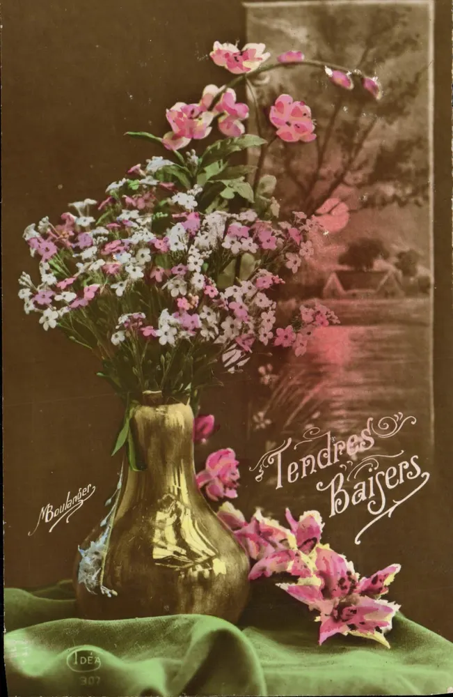 Arranjo de flores — M. Boulanger — n° 307 — Editor IDÉA - Frente