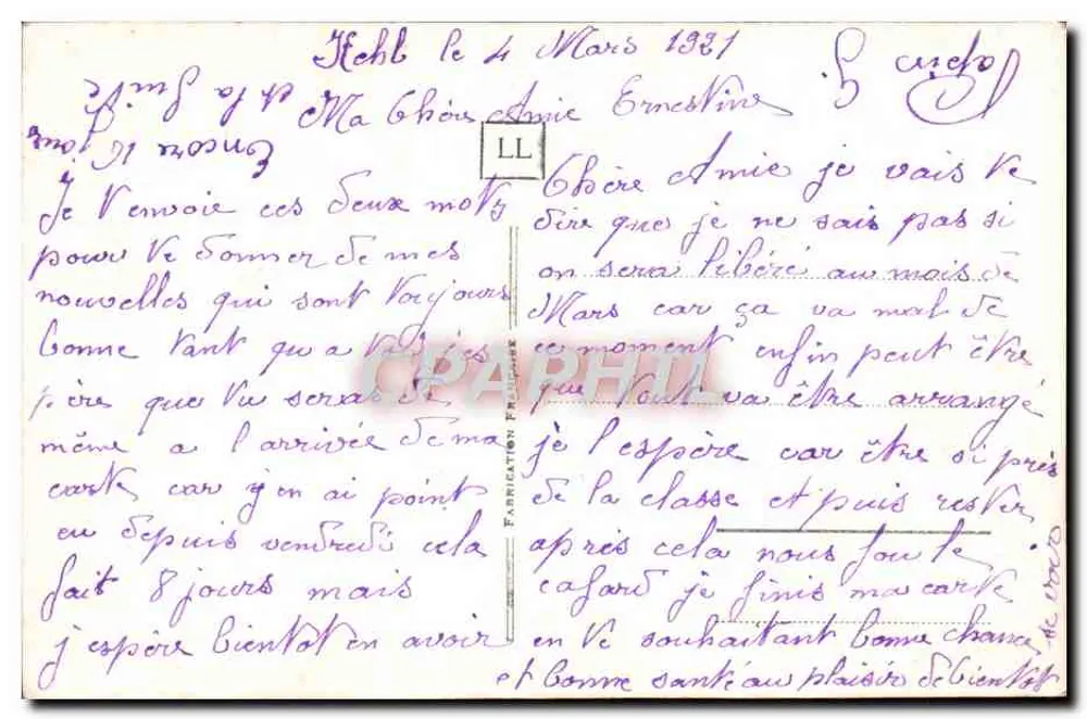 Ewige Liebe — Paar in Intimität — LL 107 - Rückseite