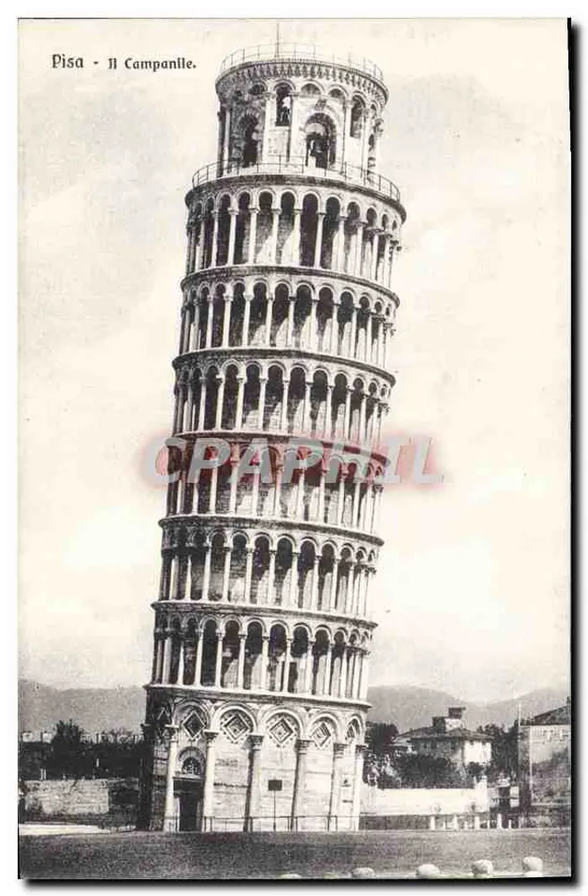 Pisa - A Campanile — G. Barsanti e figli, Pisa - Frente