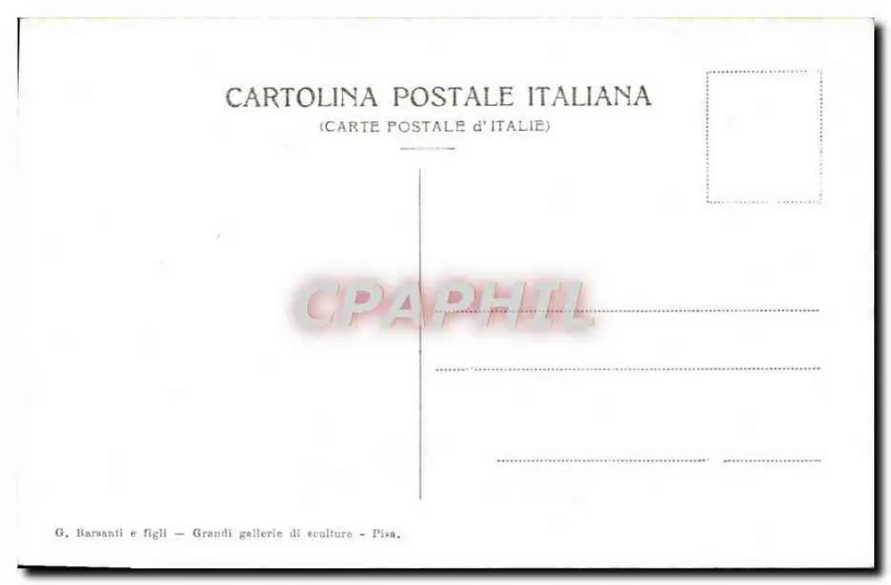 Pisa - A Campanile — G. Barsanti e figli, Pisa - Verso