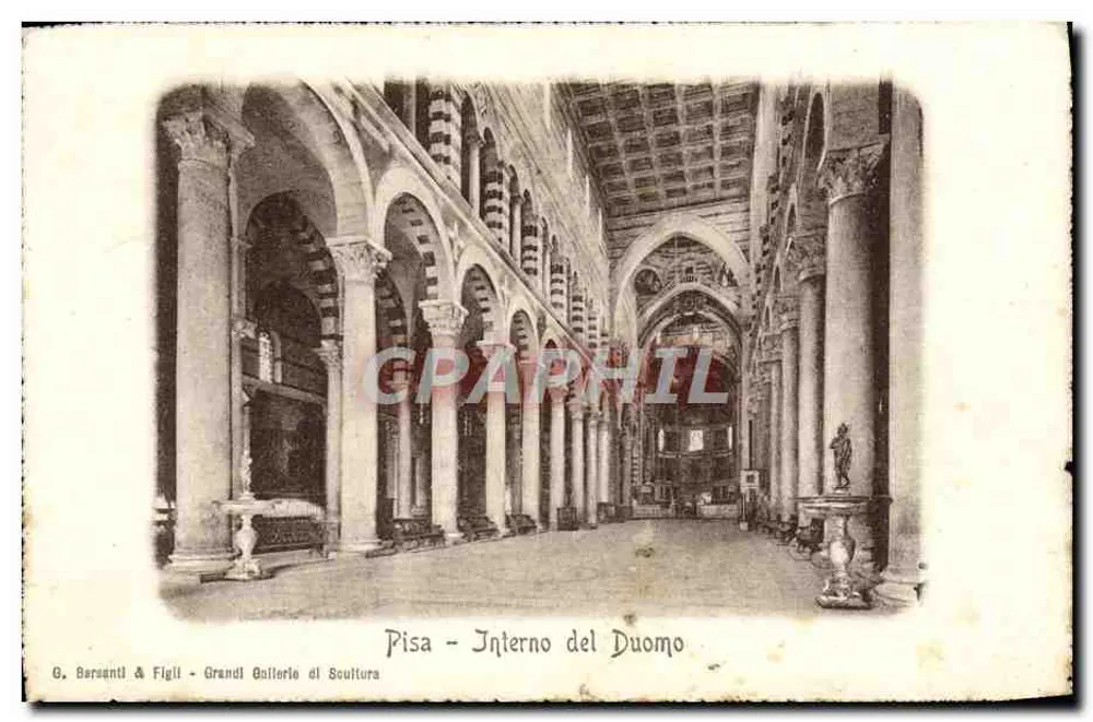 Pisa - Interno do Duomo — G. Bersanti & Figli - Grandi Gallerie di Scultura - Frente