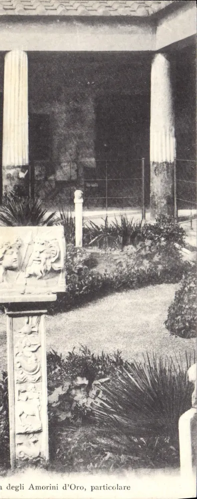 Garten der goldenen Cupiden — Detail — italienische Karteikarte - Vorderseite
