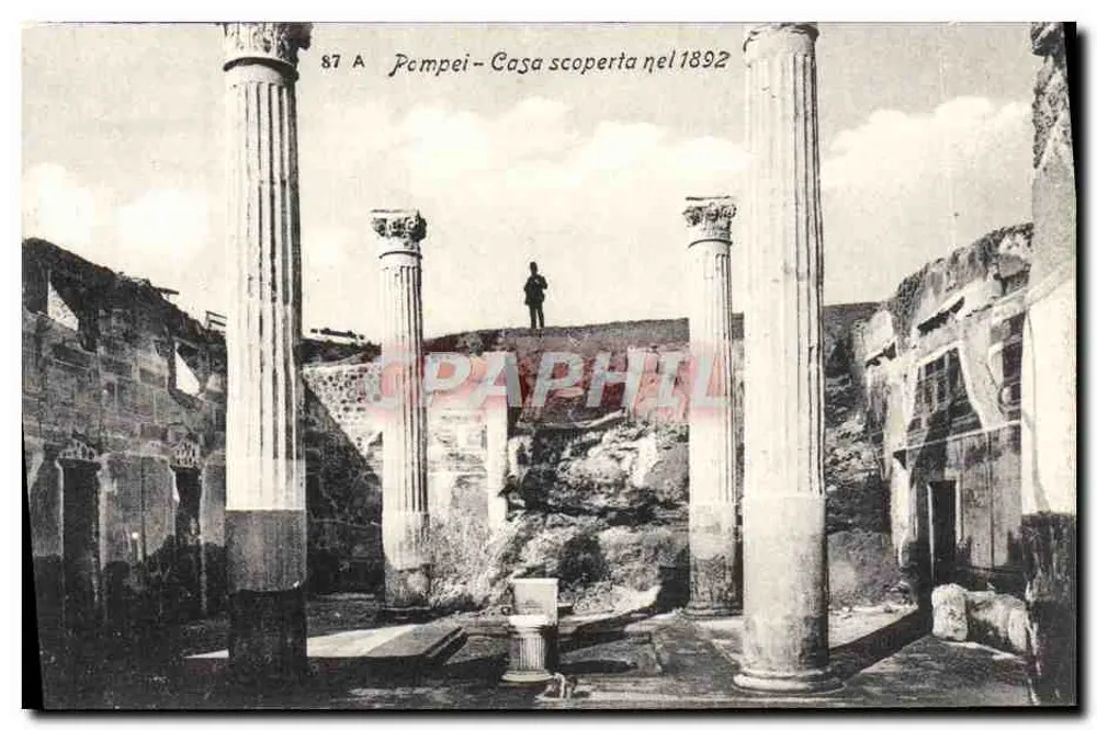 Pompeia - Casa scoperta nel 1892 — Ed. Trampetti & Migliaccio, n° 87 - Frente