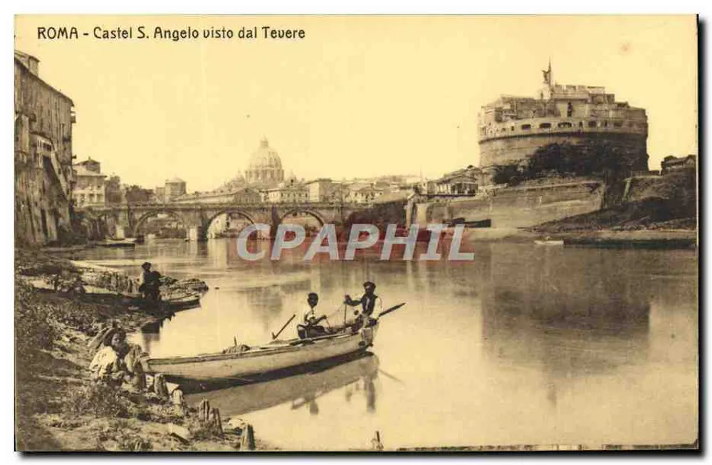 Roma - Castel S. Angelo visto dal Tevere — unbekannter Verleger - Vorderseite