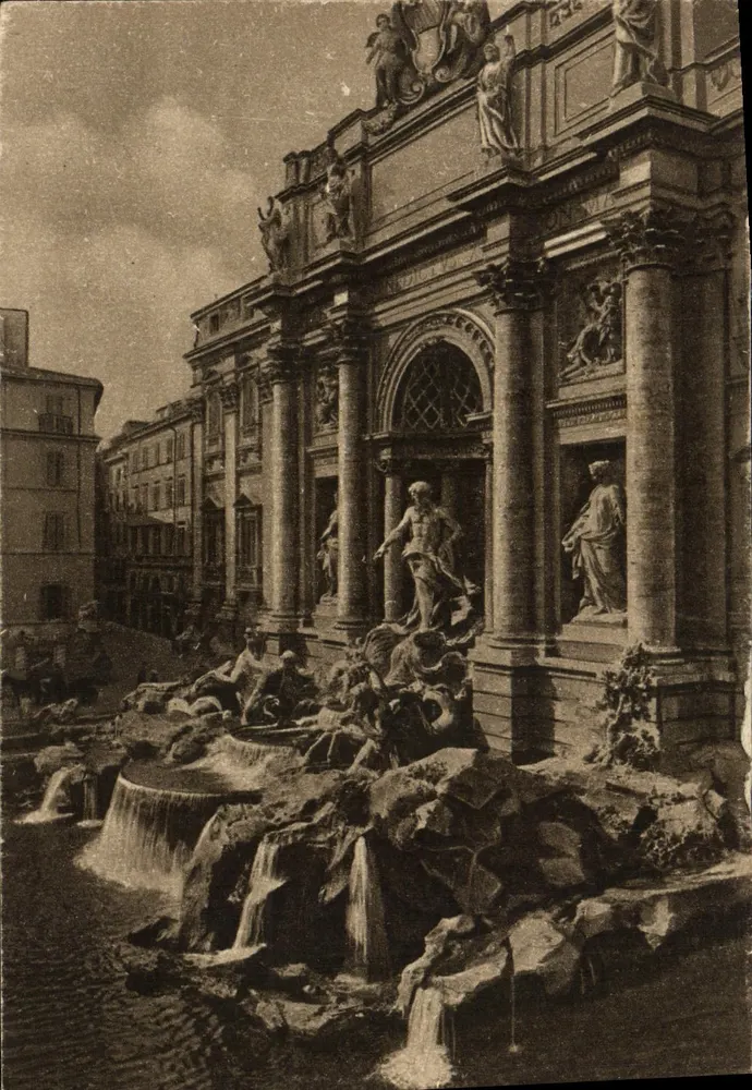 Fonte de Trevi — Roma — editor esto Richter, n°64 - Frente