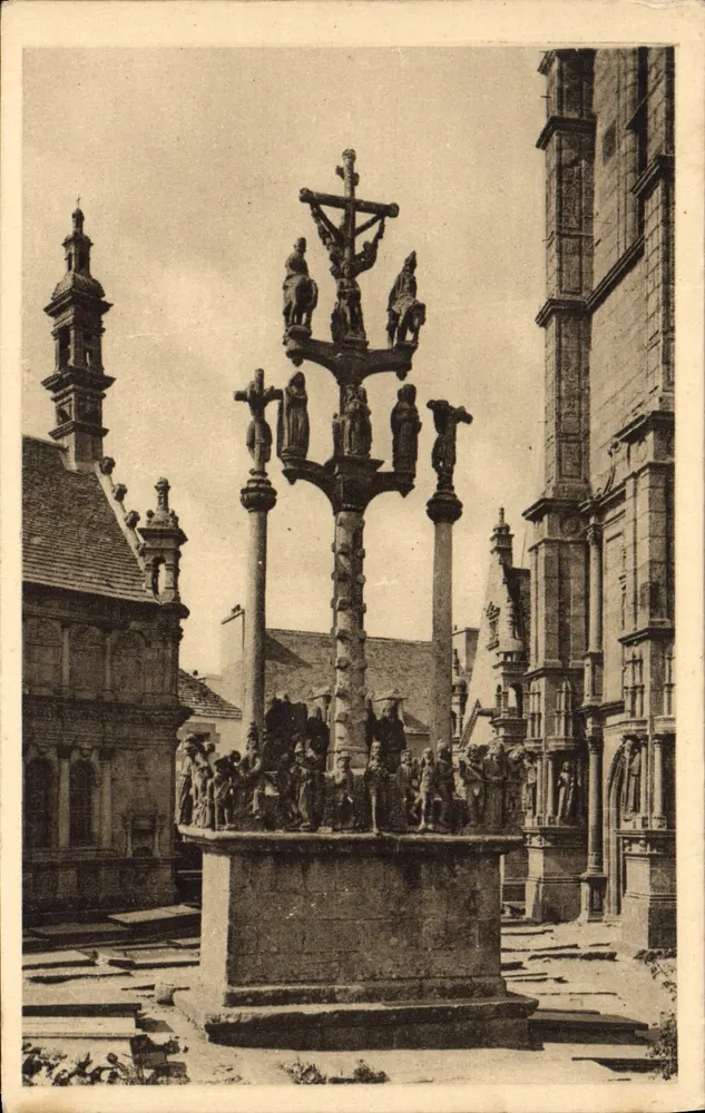 Croix de Saint-Thégonnec — monumento religioso — editor: Lévy & Cie, Saint-Thégonnec - Frente