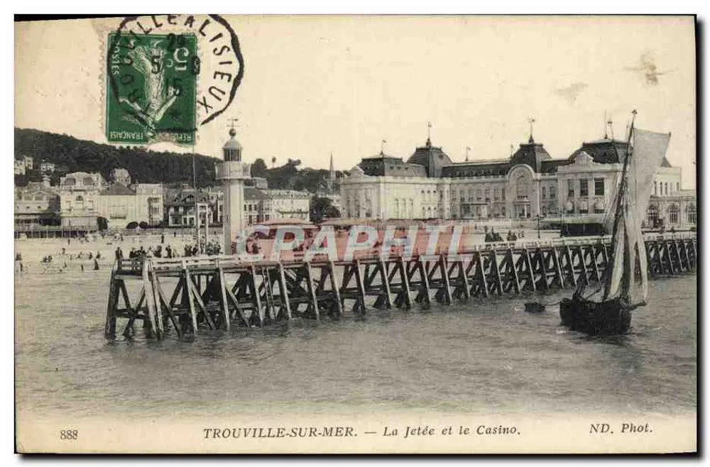 Trouville-sur-Mer — Die Mole und das Casino — ND. Phot. - Vorderseite