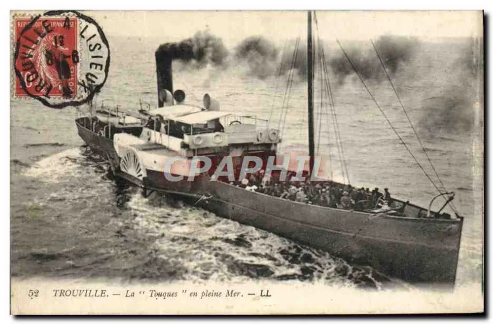 TROUVILLE — Das « Touques » auf offener See — LL - Vorderseite