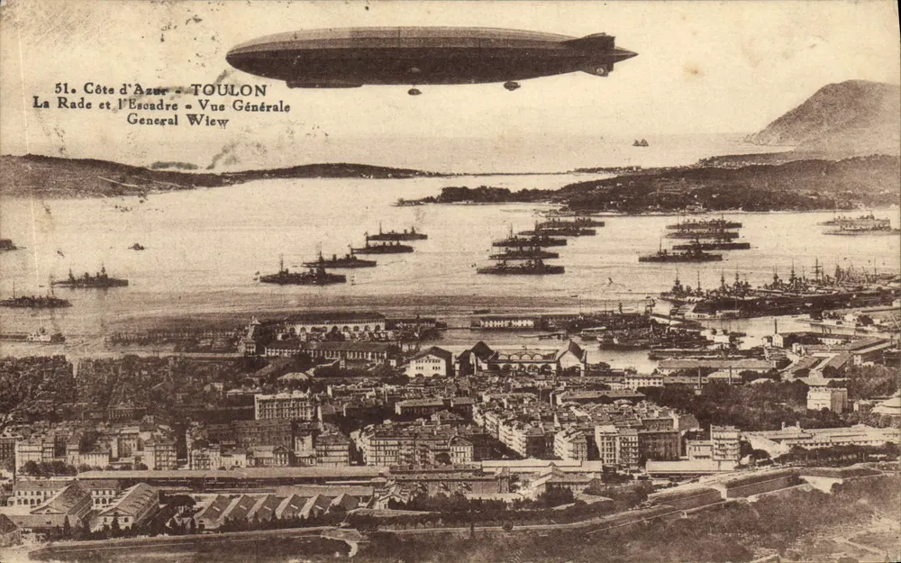 Toulon — Allgemeiner Blick auf den Hafen und die Flotte — Verlag unbekannt, Nr. 51 - Vorderseite