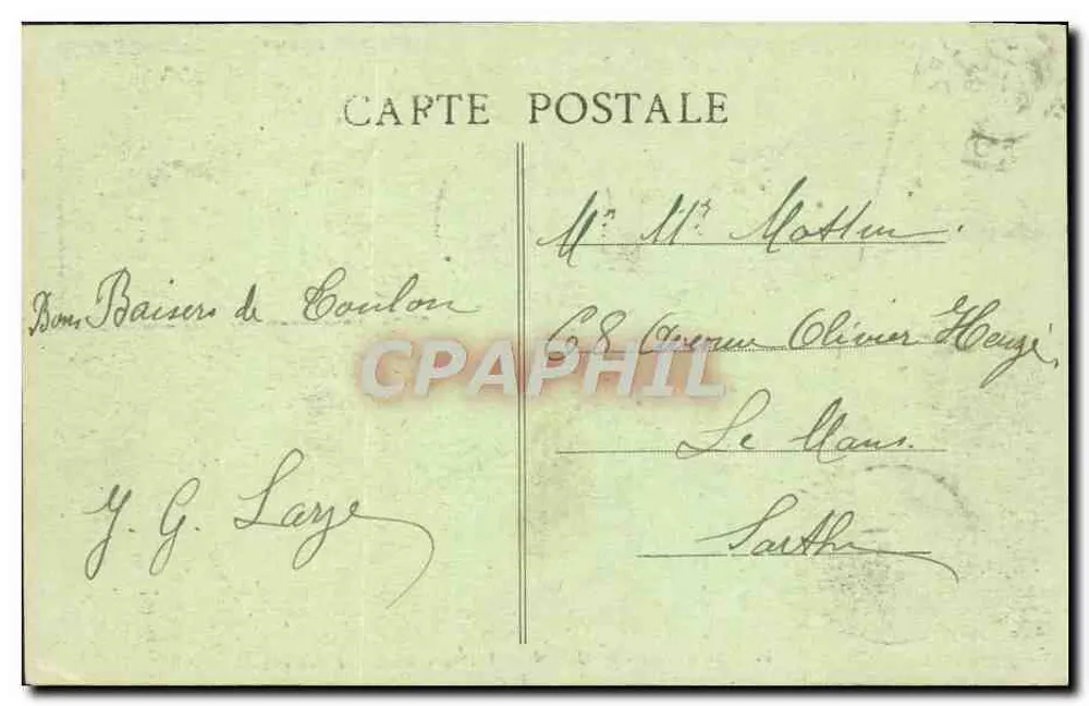 Côte d'Azur - TOULON — La Mourillon - Vista Geral - Verso