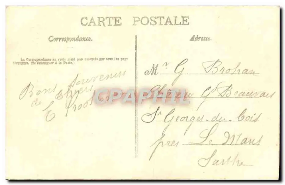 Viejo Thiers — Castillo de Pirou, monumento histórico — A. Charles, editor, Thiers - Reverso