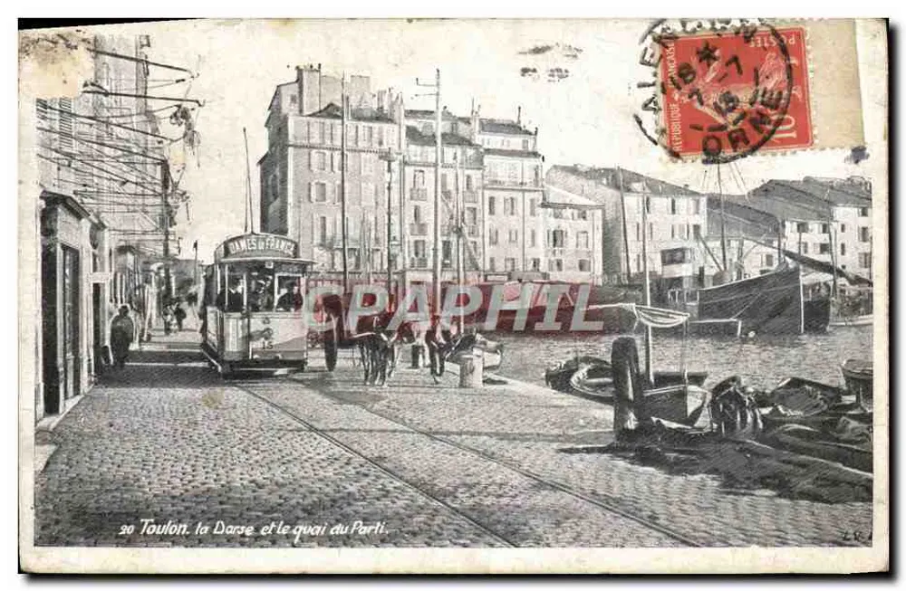 Toulon. Die Darse und der Parti-Kai — Verlag L.V. n°20 - Vorderseite