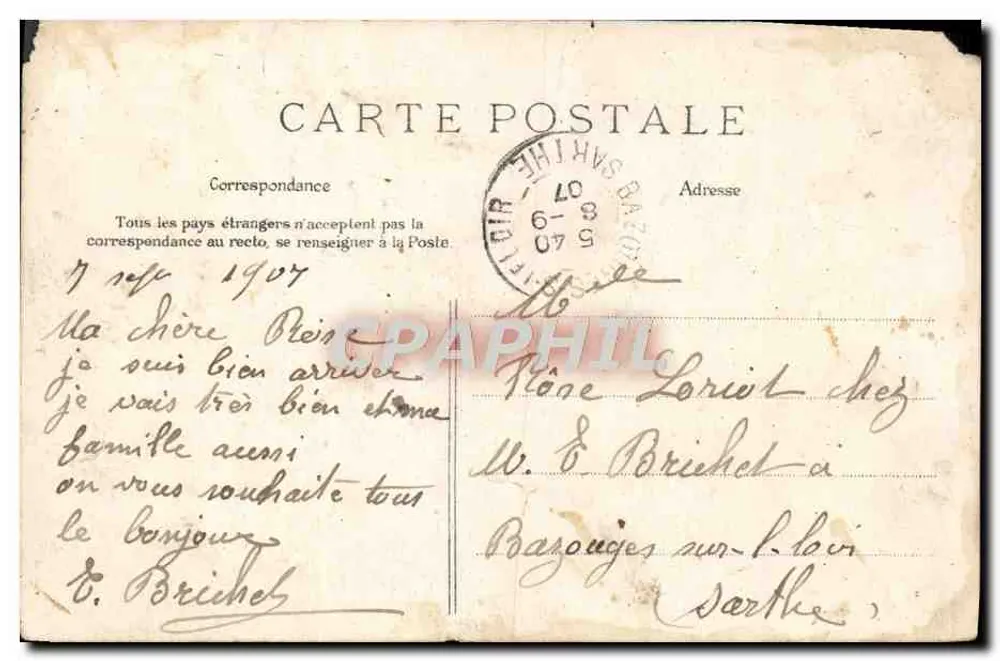 Le Tréport — Anmeldung zur Fahrt — Verlag: Le Tréport-Dieppe - Rückseite