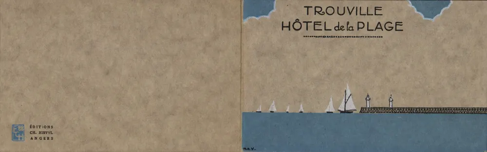 Trouville — Hotel de la Plage — Edições Ch. Hirvyl, Angers - Frente