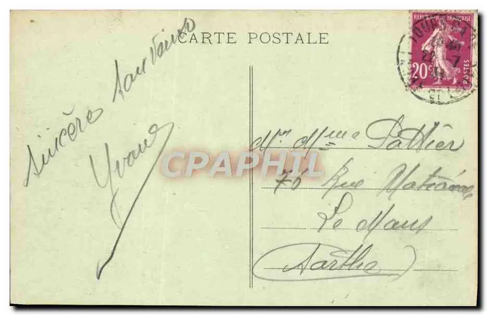 Amboise - O Castelo - Fachada de Luís XII - M.M. - Verso