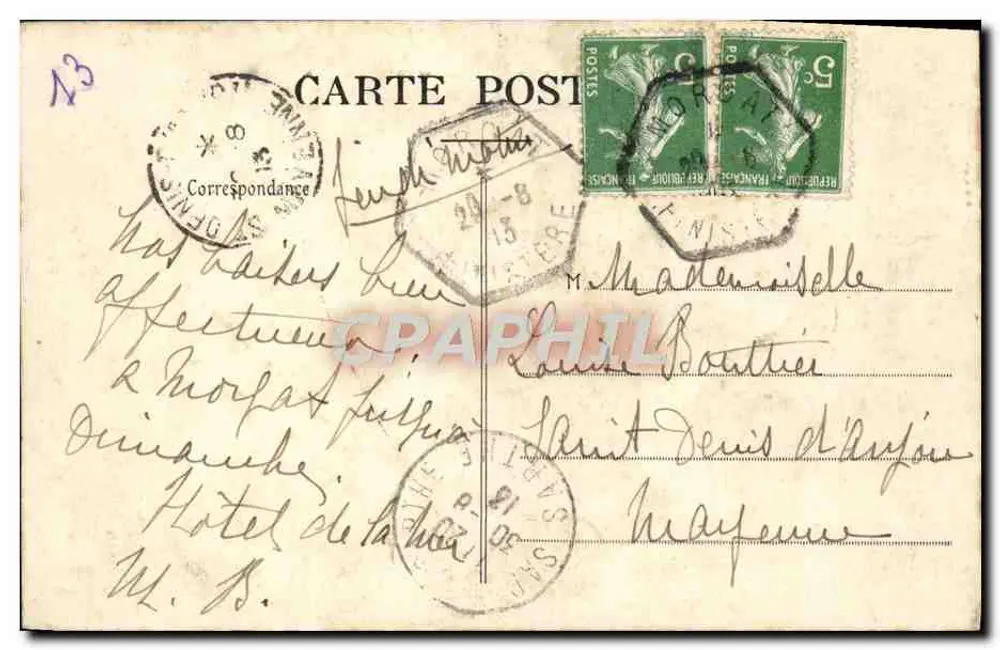 Morgat — Entrada da Chaminé do Diabo — Le Doaré, foto, Châteaulin - Verso
