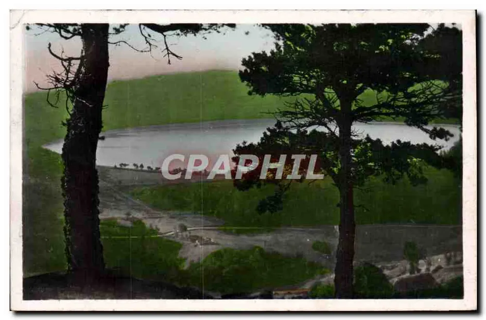 Lac d'Issarlès — paysage pris de la Sage — édition Le Puy - Frente