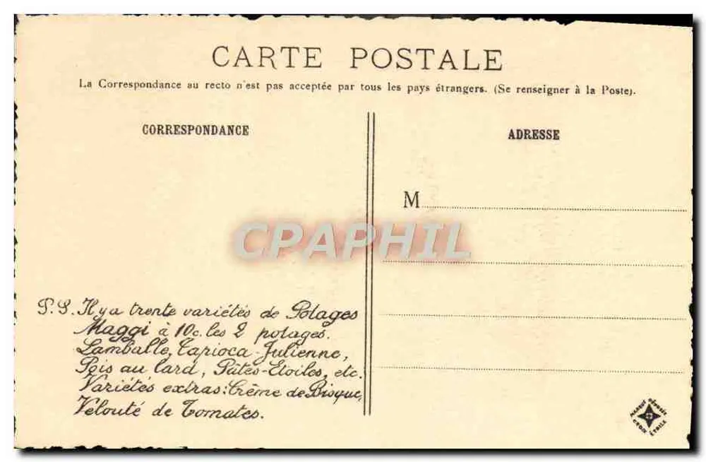 Coucy-le-Château — ruínas de um castelo — Maggi, coleção Maggi, n°30 - Verso