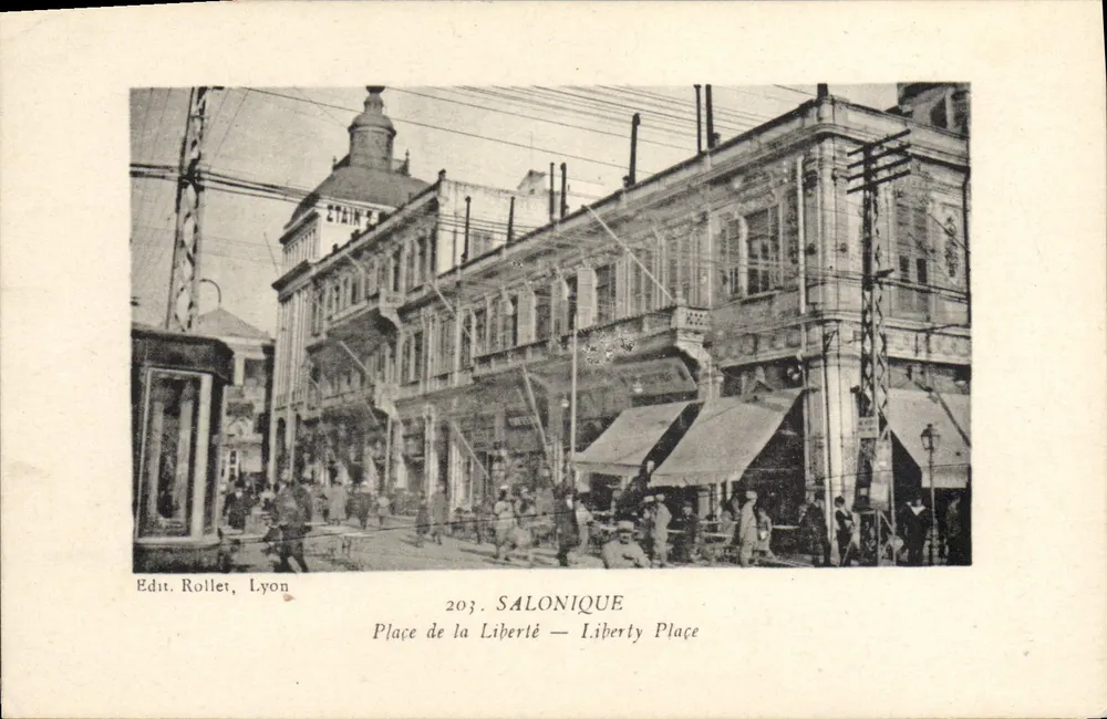 Salonique — Plein de la Liberté — Edit. Roller, Lyon, n° 203 - Voorkant